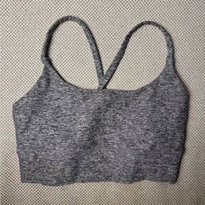Vuori Long Line Elevation Sports Bra Heather Grey